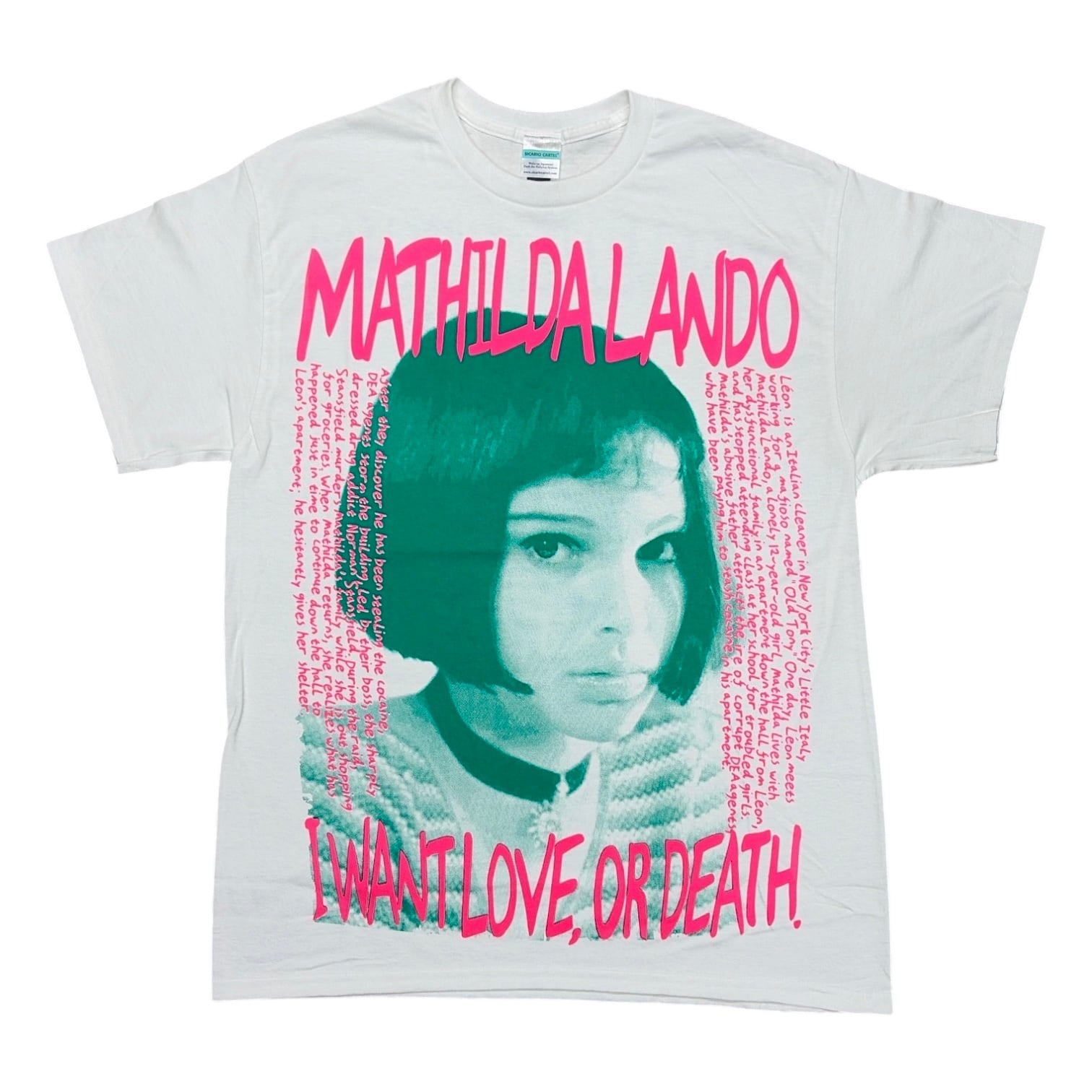 シカリオカルテル】SICARIOCARTEL MATILDA BUILD S/S TEE WHITE×GREEN