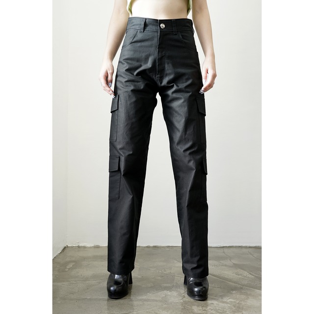 [yolifu] (ヨリフ) yo-23SS-04 High-Waist Cargo Pants