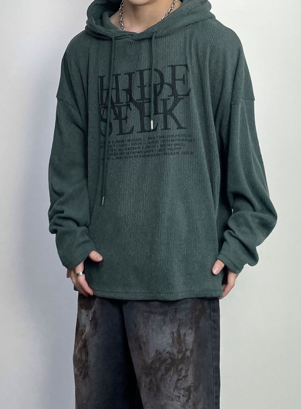 ☆TXT ボムギュ 着用！！【LITNEEDS】CI OVER seek hood knit | もごつ