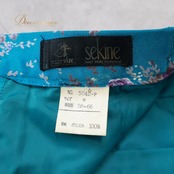 社交ダンス 衣装 Sekine セキネ スカート レッスンウェア ブルー系 グリーン系 花 花柄 青 緑 紫 練習 レッスン 華やか フリル 光沢 高級感 かわいい 上品 ダンス衣装 イベント ステージ パーティー レディースパープル系