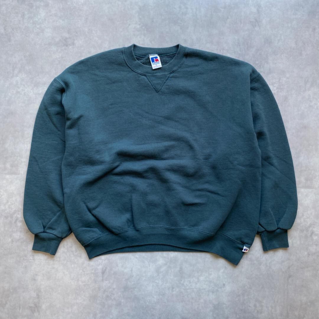 ラッセルアスレチック スウェット 無地 グリーン 緑 USA製 90s XL | fuufu