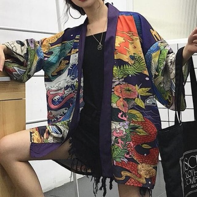 羽織 スカル柄 】modern kimono style haori cardigan skull design