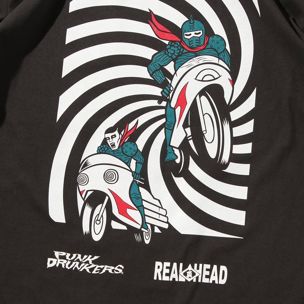 PUNKDRUNKERS / 【PDS×REALHEAD】REALPUNKライダースTEE / SUMI | feels