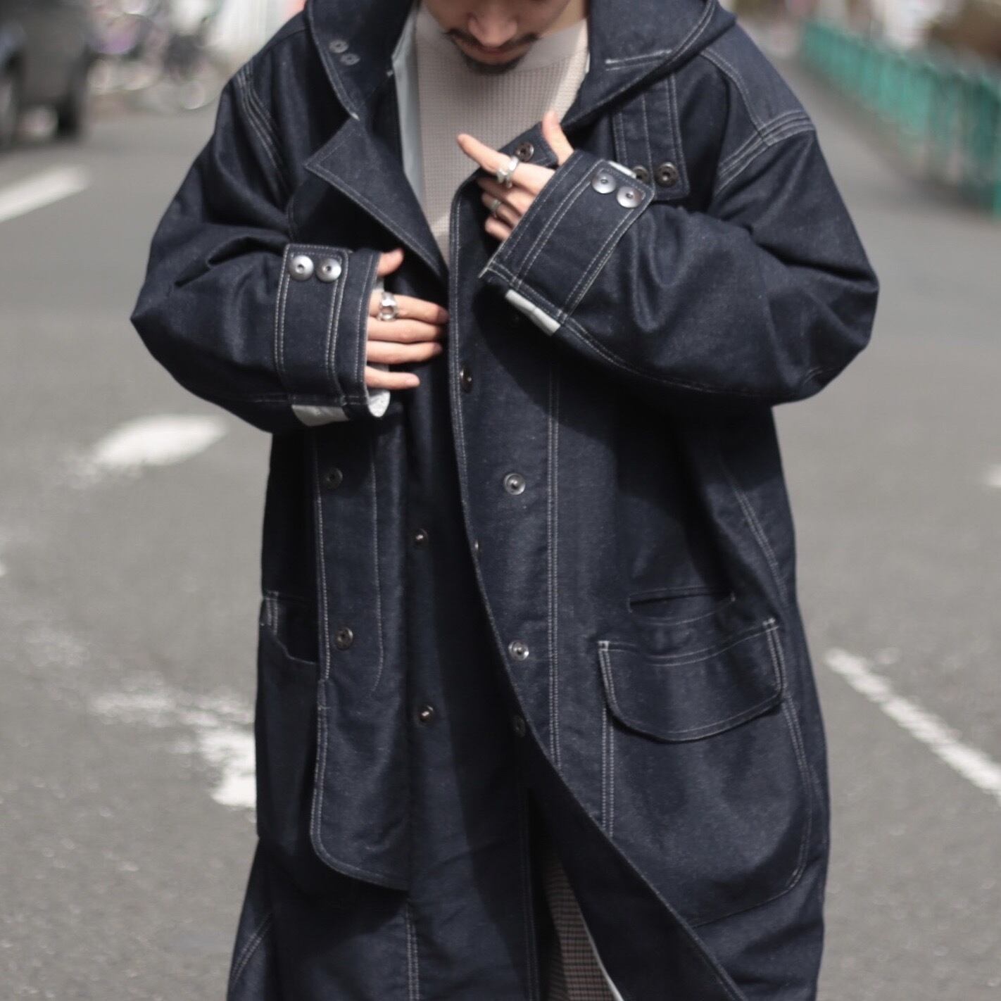 NIGEL CABOURN フーデットファイヤーマンコート 【CO-0495】 | cv