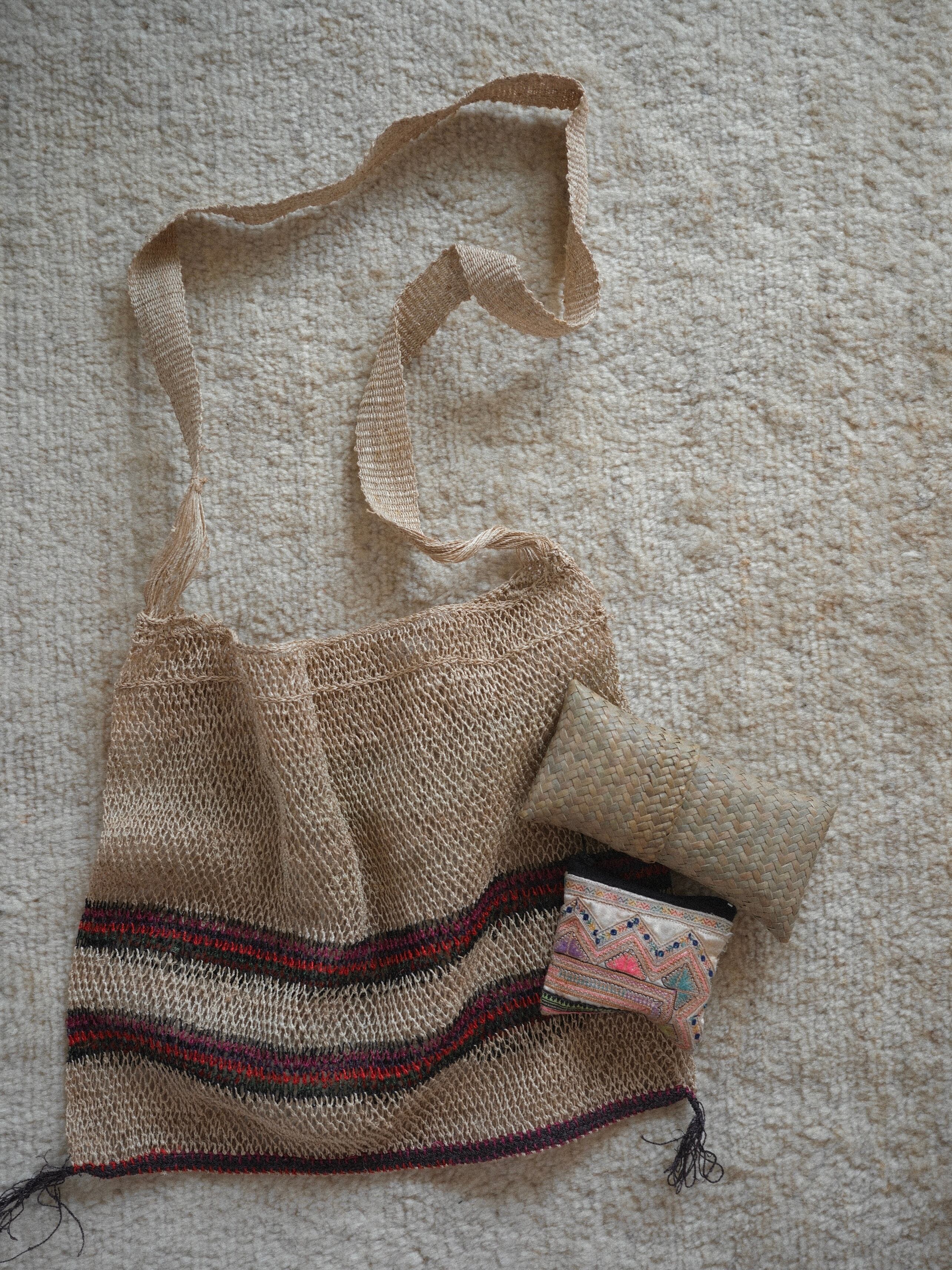 ラオス カム族 葛ショルダーバッグ | F