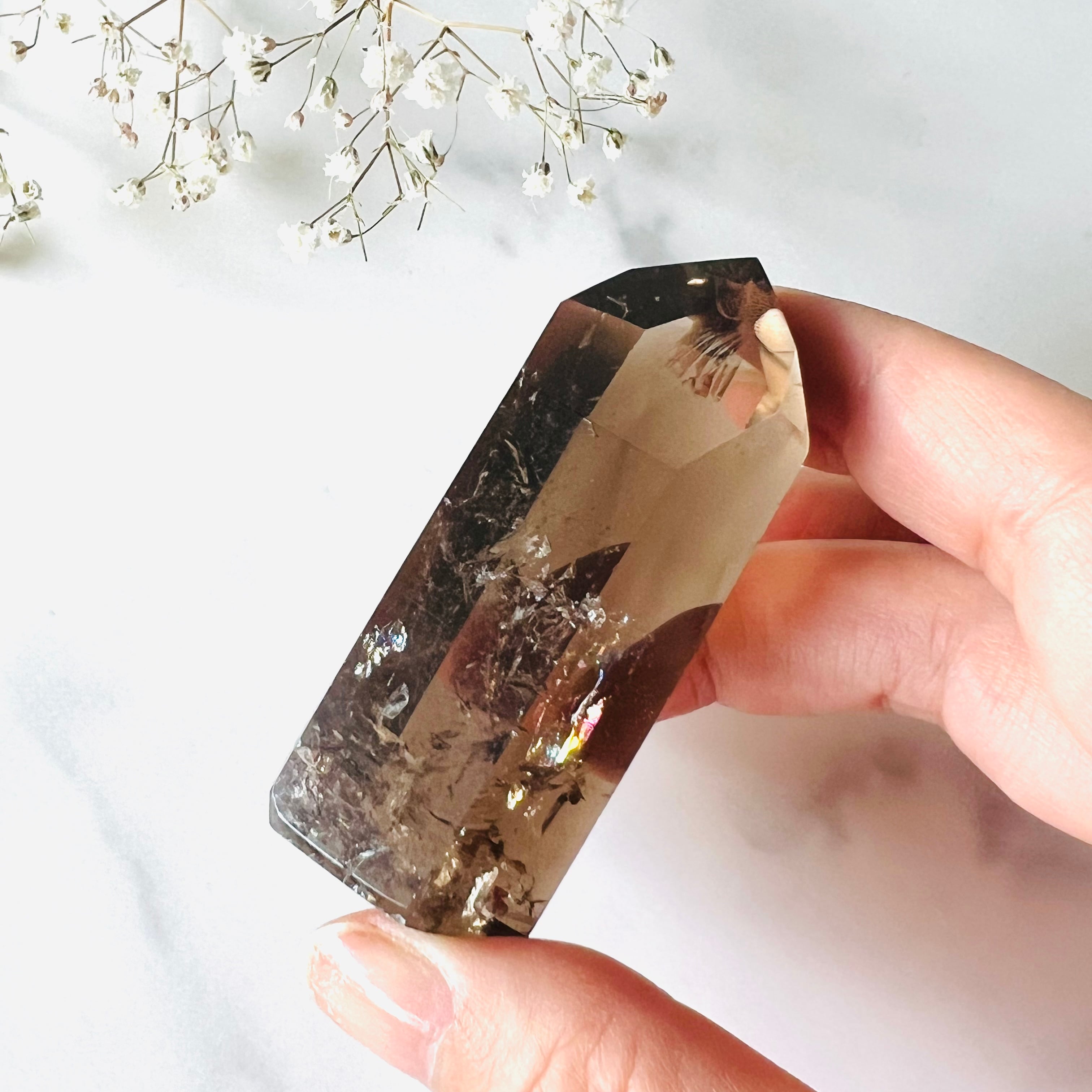 ブラジルバイーア州産 スモーキークォーツポイント | Mt.Sophia 天然石