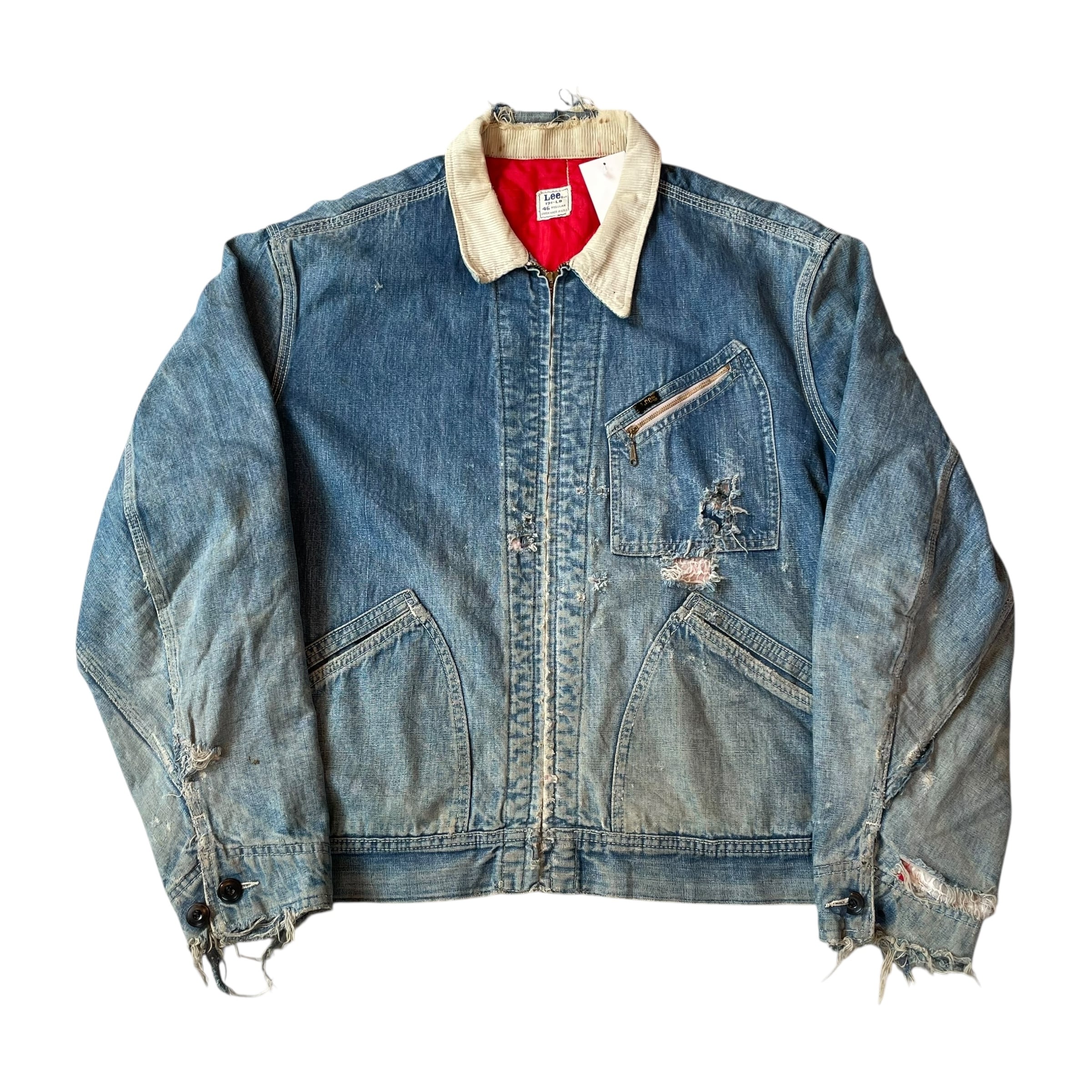 1970s Lee "191-LB" zip denim work jacket