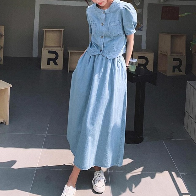 デニムワンピース　20901