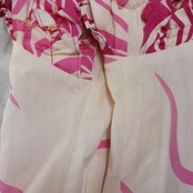 フラダンス 衣装 ワンピース ドレス ムームーファクトリー ピンク系 T&L MUUMUU FACTORY ハワイ製 フリル グラデーション かわいい 華やか 鮮やか 白 ハワイアン アロハ ハワイアンプリント フラ ダンス レッスン 練習 おしゃれ