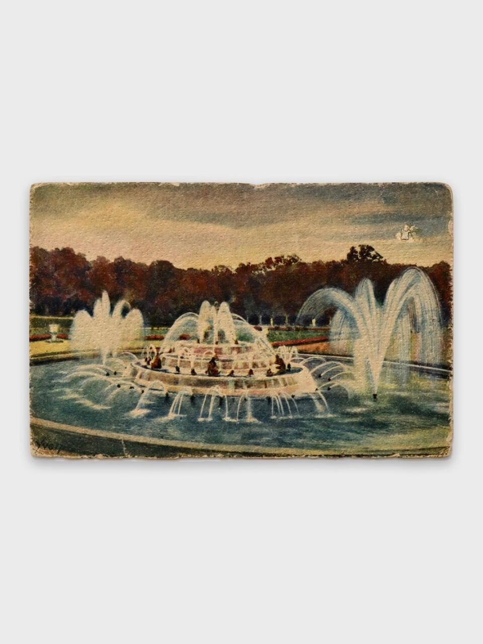 古い絵葉書（ベルサイユ風景画）｜Vintage Postcards from Europe