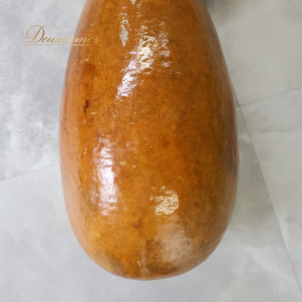フラダンス 小物 イプヘケ 約56cm ブラウン系 イプ ひょうたん 楽器 小物 小道具 茶 黄 明るい 光沢 艶 タヒチアン タヒチ 練習 レッスン 舞台 ステージ イベント 音楽 ハワイアン アロハ ダンス小物 ハイビスカス柄 花柄 イエロー系