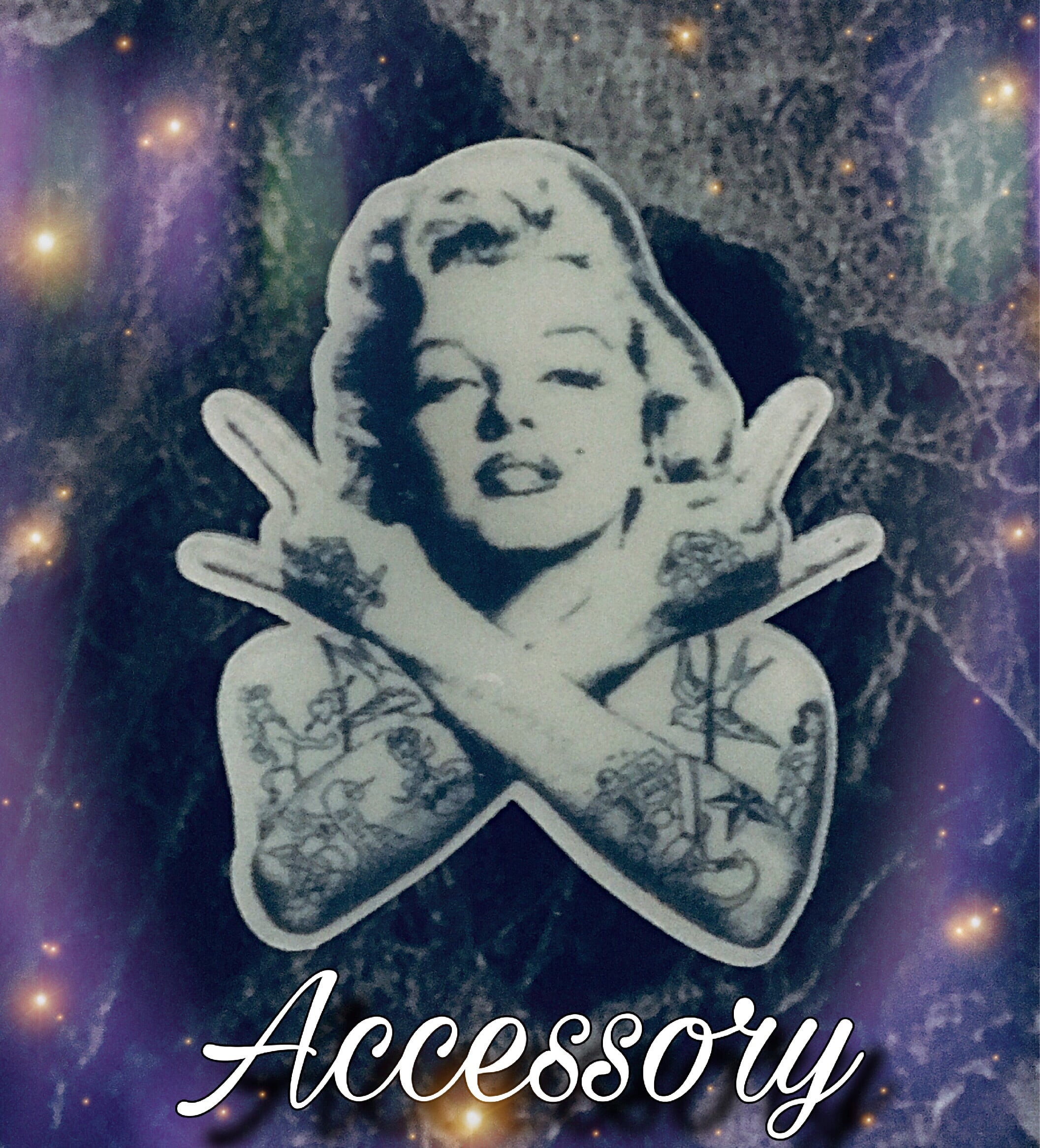 セーフティバッジ ピンバッチ マリリン・モンロー ピンナップガール タトゥーガール