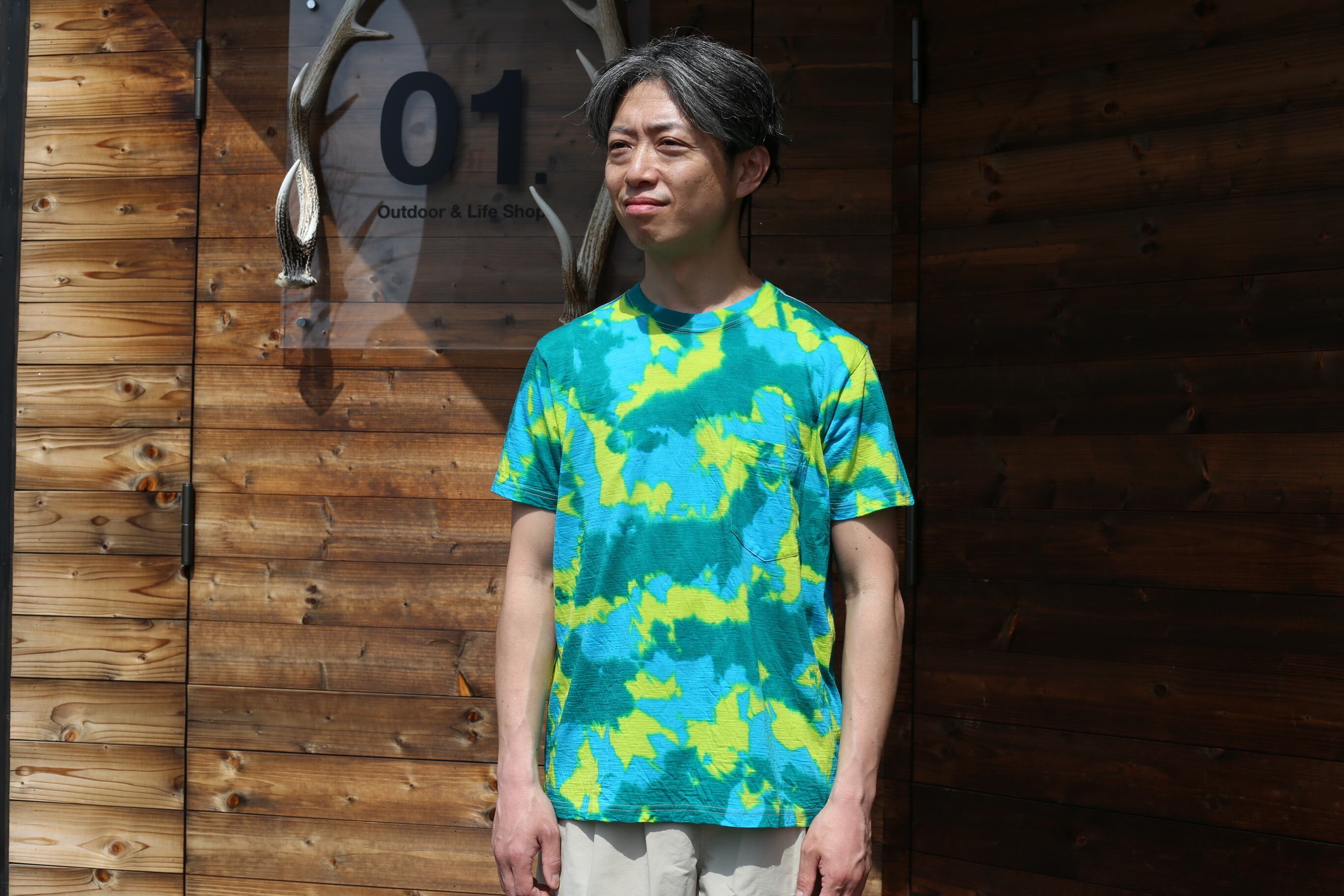 日本全国の正規取扱店 [XL] BROWN by 2-tacs BAA#1 Pocket T タイダイ