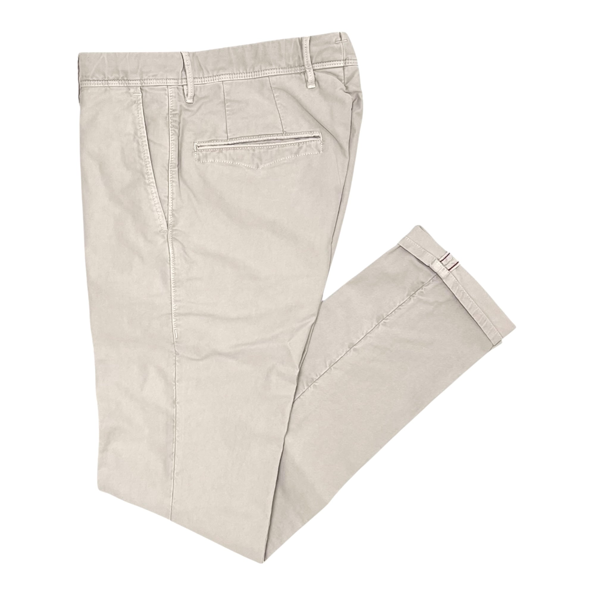 INCOTEX(インコテックス) COTTON STRETCH SLACKS"SLIM FIT"(18S100-4611E-402)/LT.GREIGE