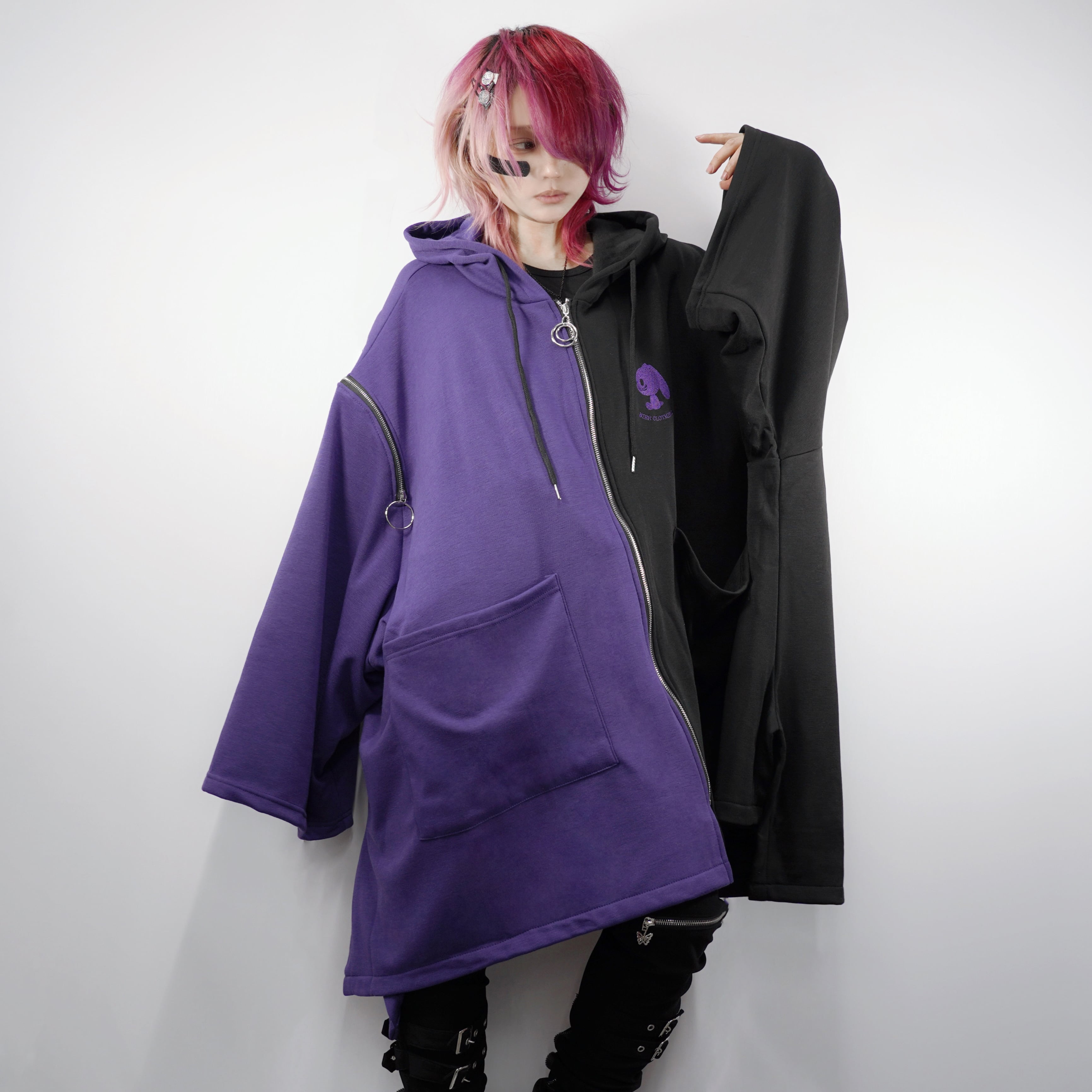 12/30.31日限定66%OFF MEGA SALE】防寒ポンチョ風SUPER OVER SIZE 2WAY