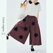 花が歩く、グリッドチェックパンツ《i0679》
