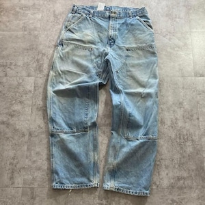 00s デニム ダブルニー Carhartt B73 DST 38×32