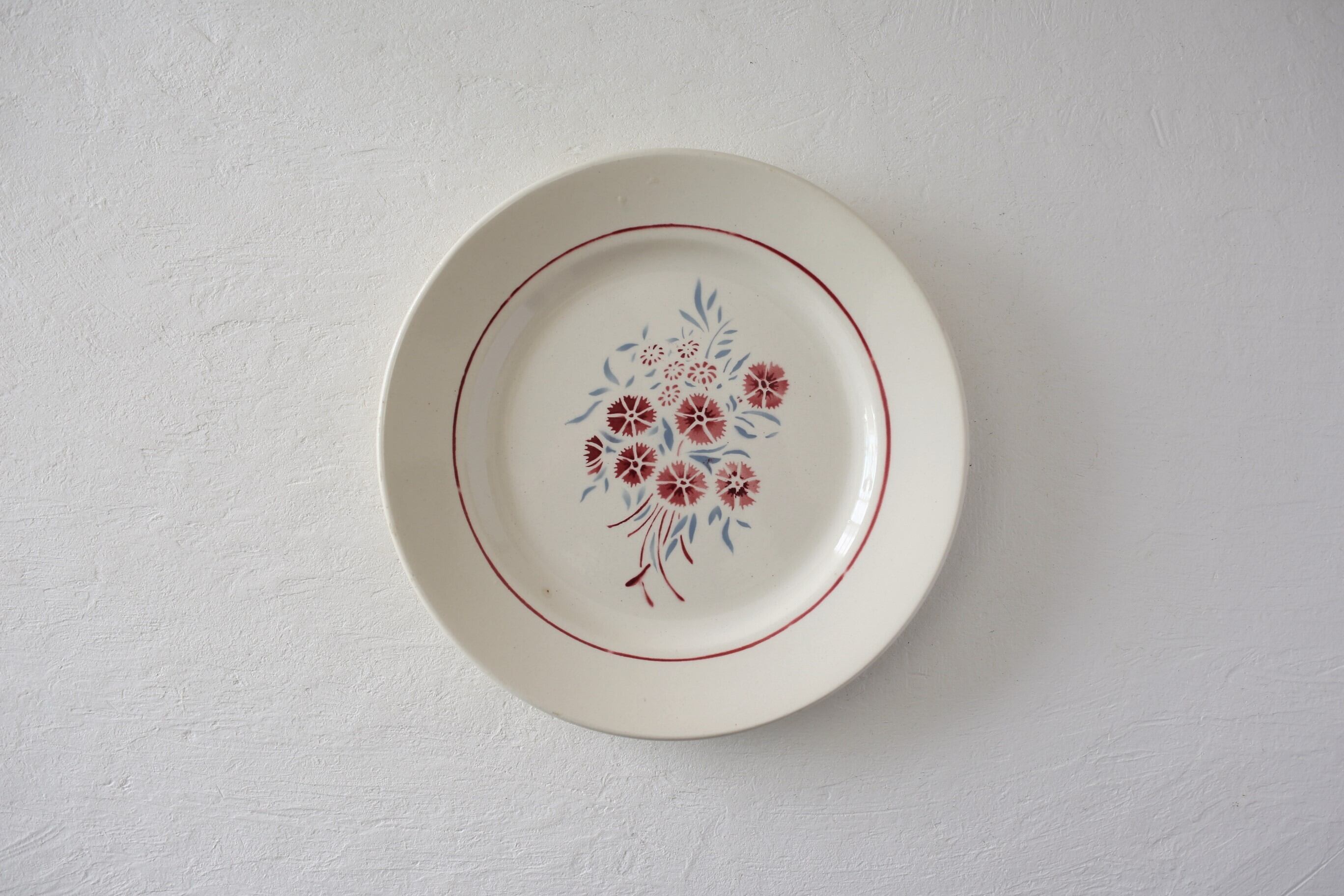 フランス アンティーク ヴィンテージ Badonviller プレート「FRANCINE」N-00351e