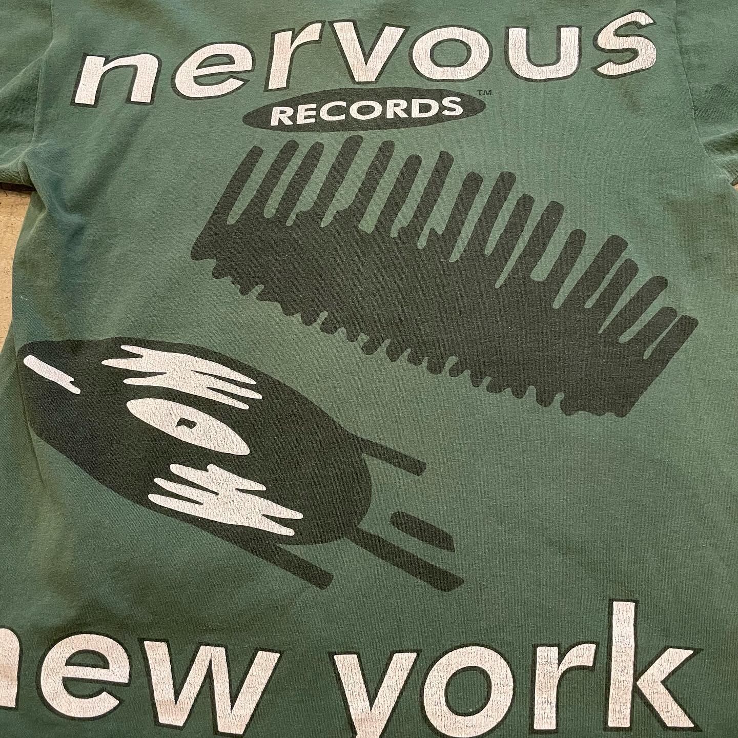 90s Vintage Nervous Records New York Tee