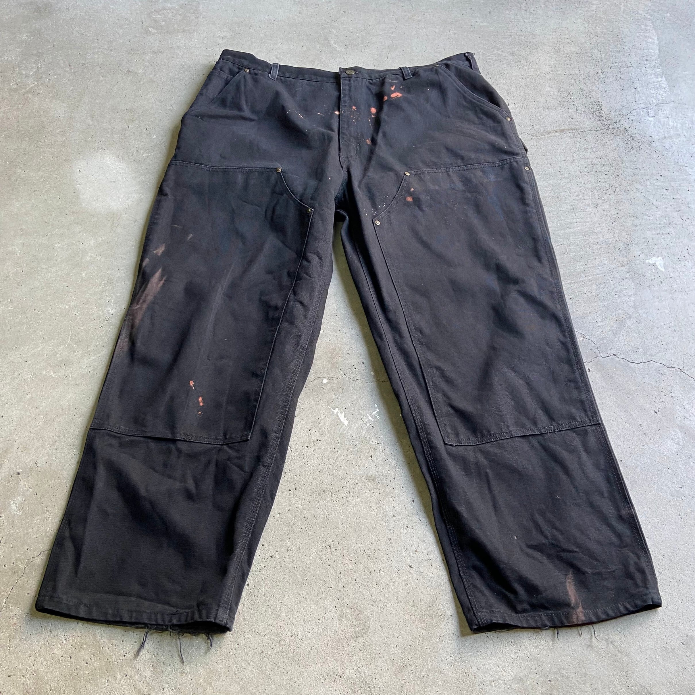BEAR RIVER ダブルニー ダック地 ワークパンツ メンズW39相当 古着 