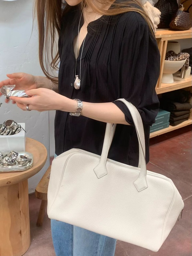 (OUNCE) blanc pintuck  blouse / 2color