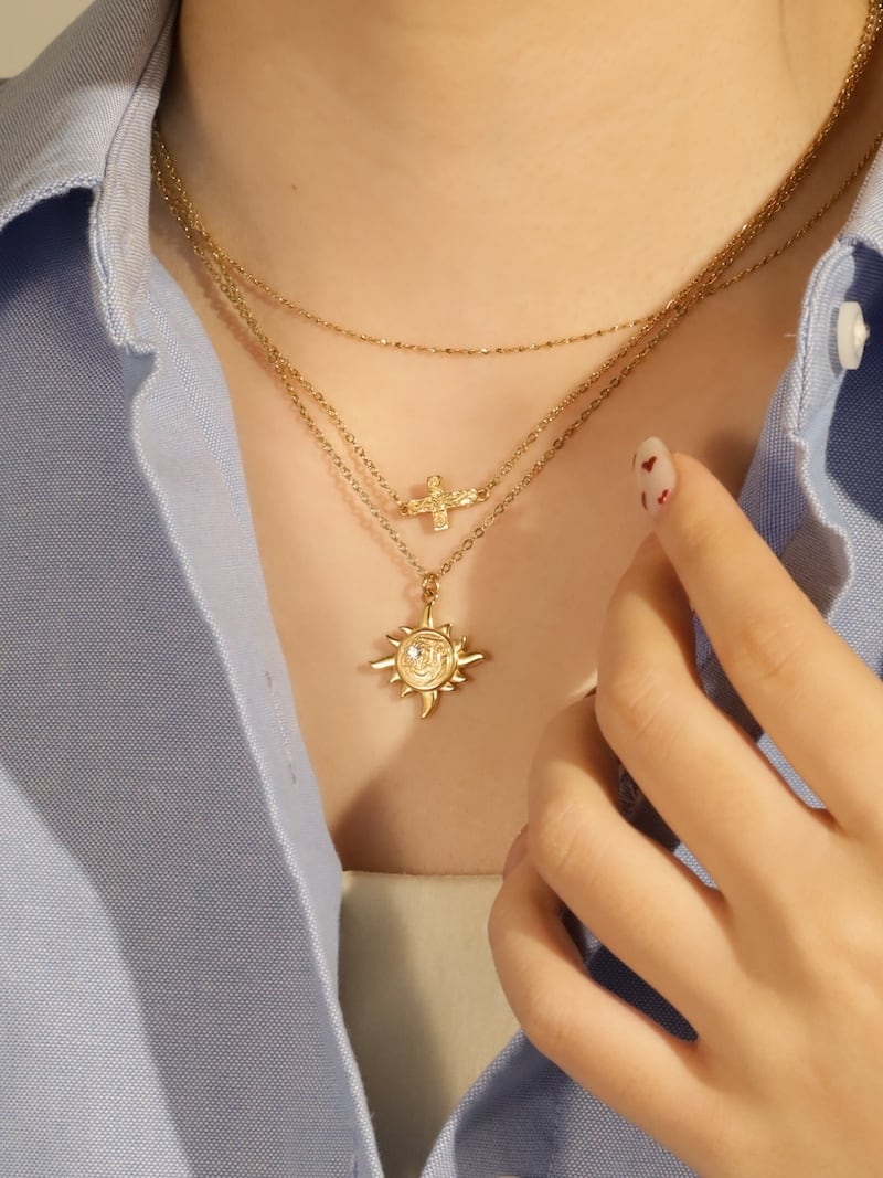 316L hawaiian sun necklace #n50 | rani