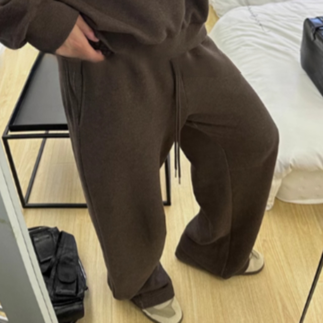 コーヒーカラースウェットパンツ（別売りでセットアップのトップスあり）　0858