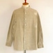 Used Corduroy Band Collar Shirts　Beige