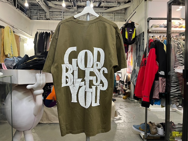 EXAMPLE GOD BLESS YOU TEE OLIVE XXL 81345