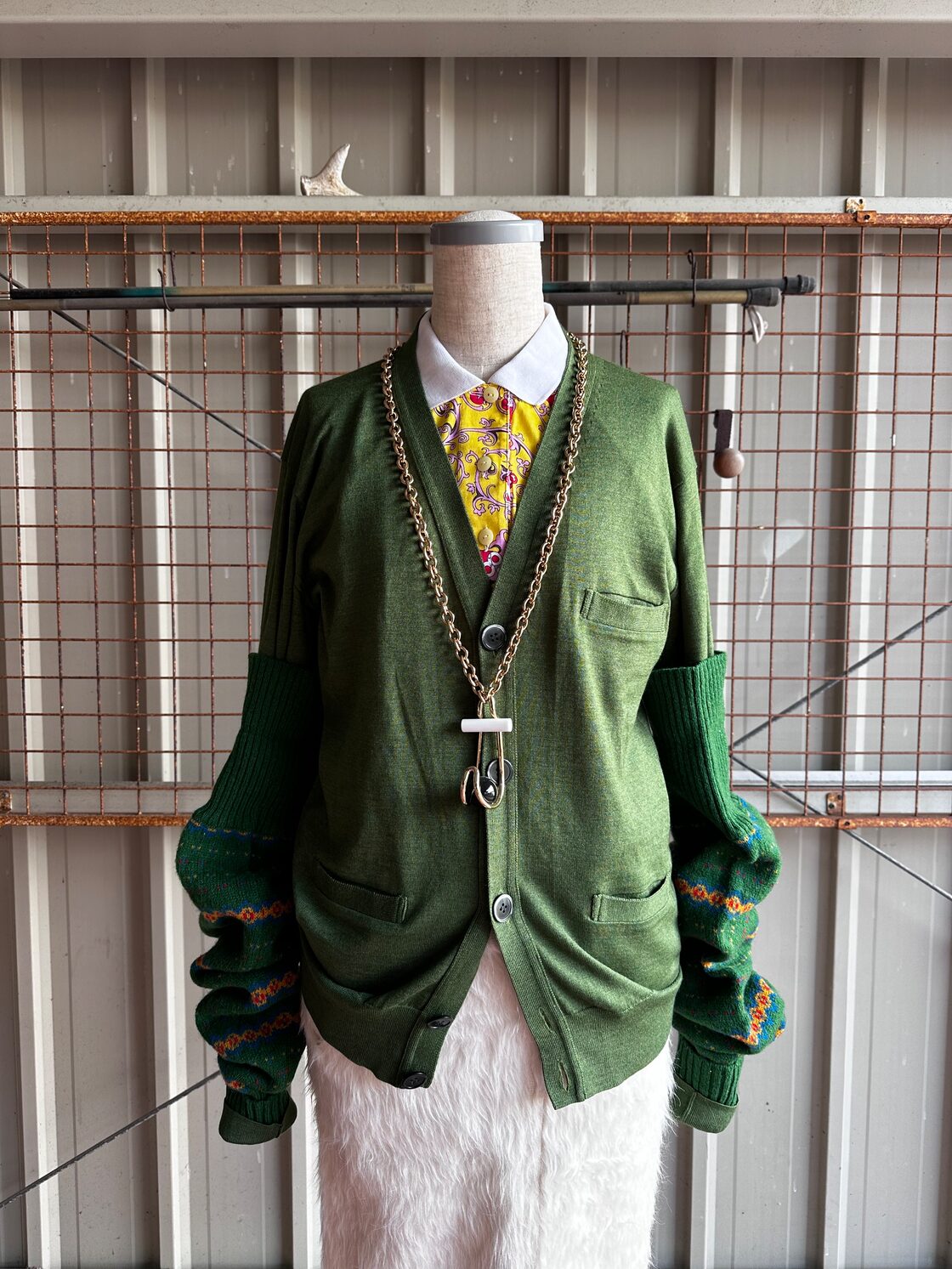PAUL SMITH Silk&Cashmere Mix Technical Knitting Cardigan | Pay ID