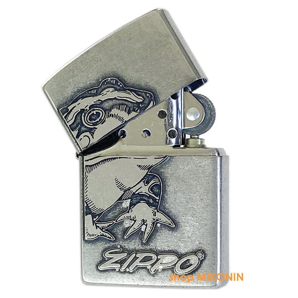 ZIPPO フロッグ クラシックメタル SV クローム ユーズド仕上げ カエル