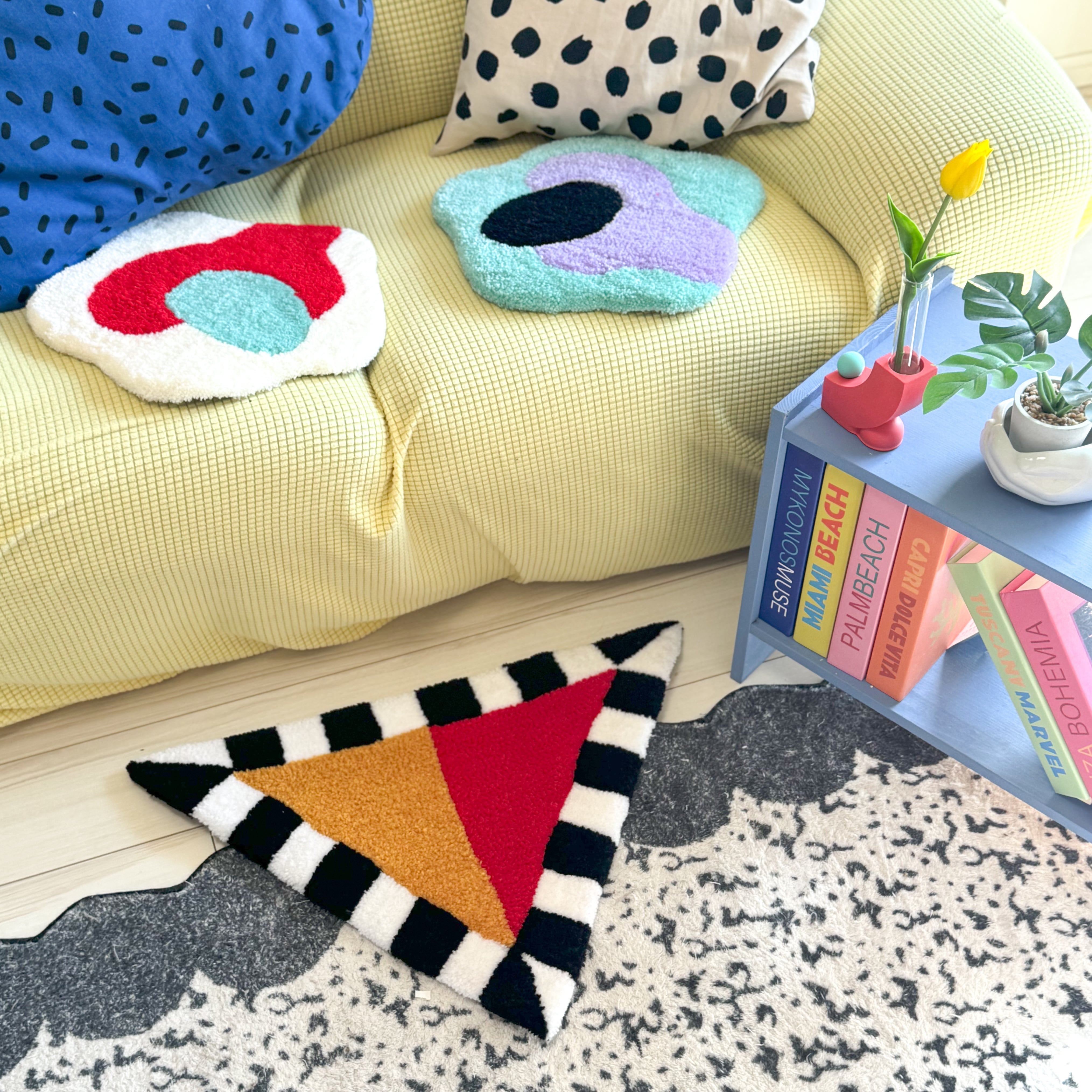 Modern 【Pontre Studio】Triangle blocks Rug Geometric Triangle 