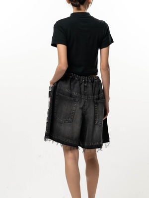 【26AW】Maison MIHARA YASUHIRO ミハラヤスヒロ / トップス / Mock Neck Cropped Short Sleeve T-shirt