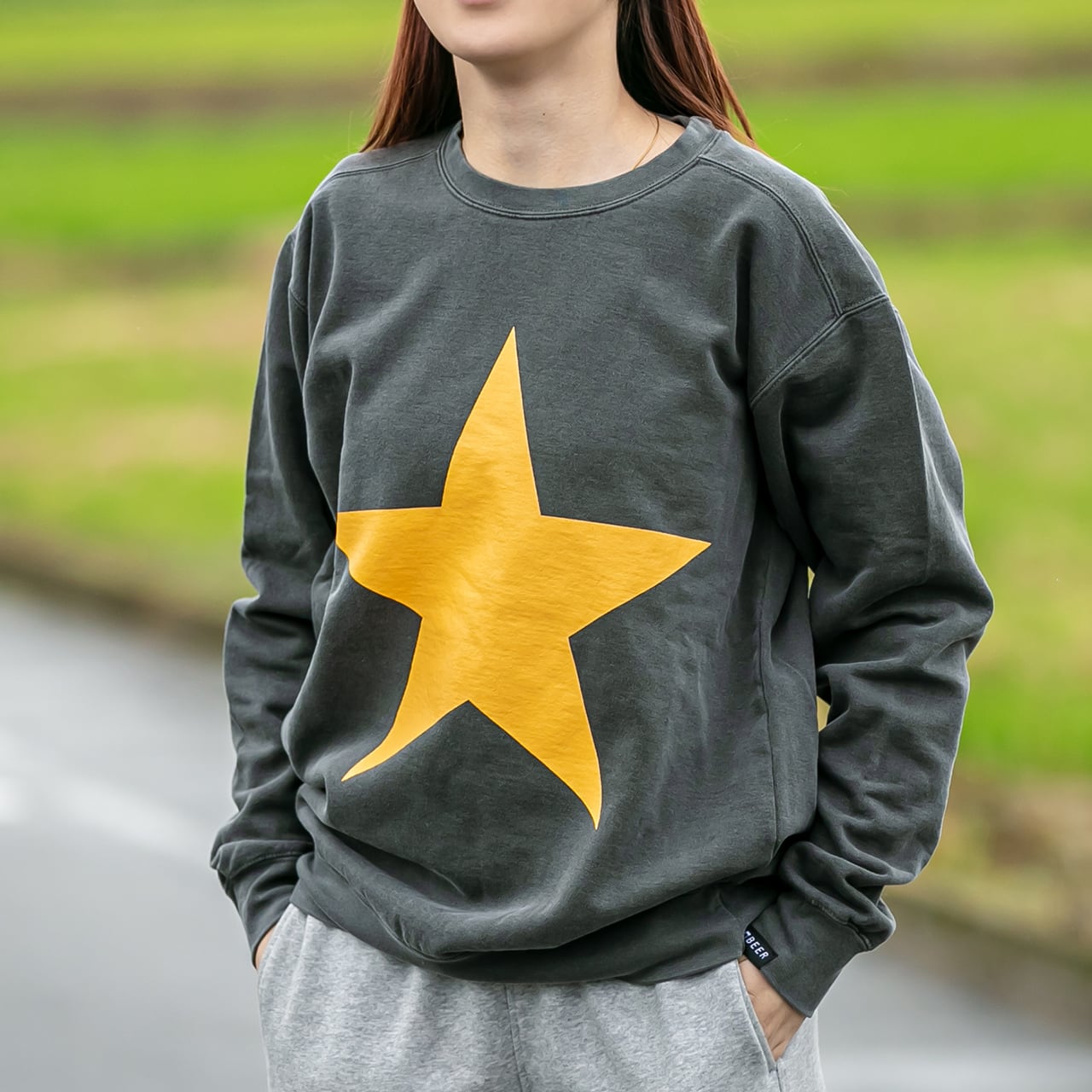 フラグメント 【美品】 スウェット L BEER ピグメント星スウェット ブラック | BEER