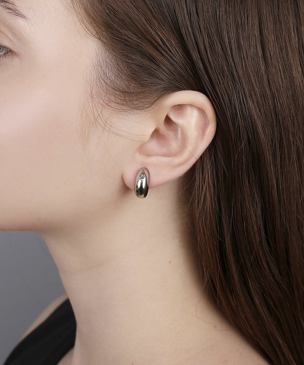 【SELECT】メタルぷっくりクリップイヤリング