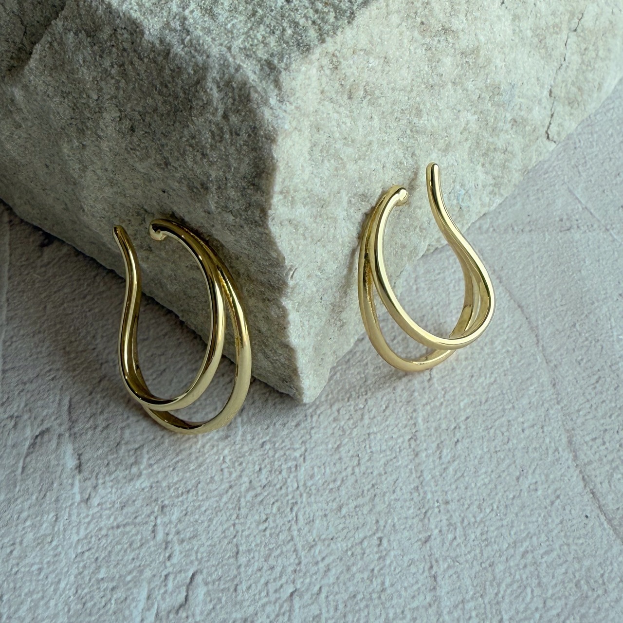 earcuff / 艶ありゴールドセット