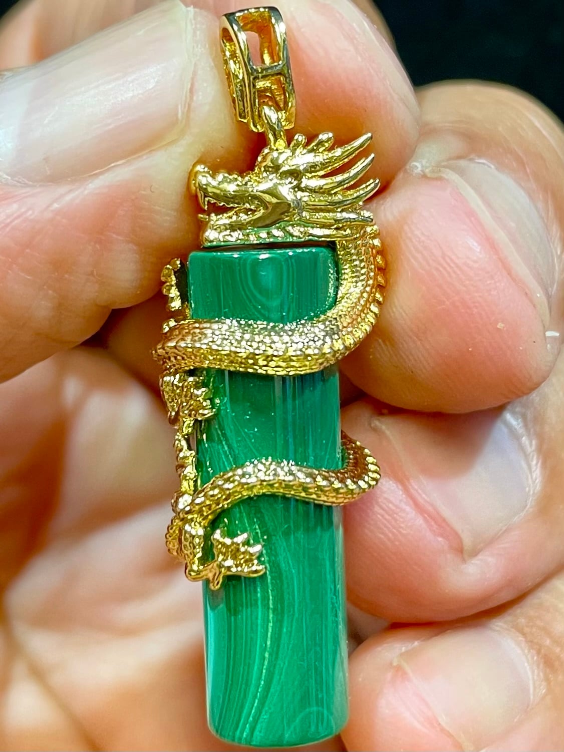 12) 開運!マラカイト「昇龍」PT