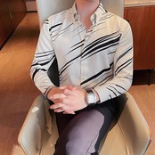 trend printed shirt tops 00191