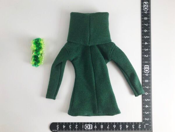 ドール服 1/6 女性用27 ネックスリーブカジュアルセーター グリーン TV1109 VG - 画像2