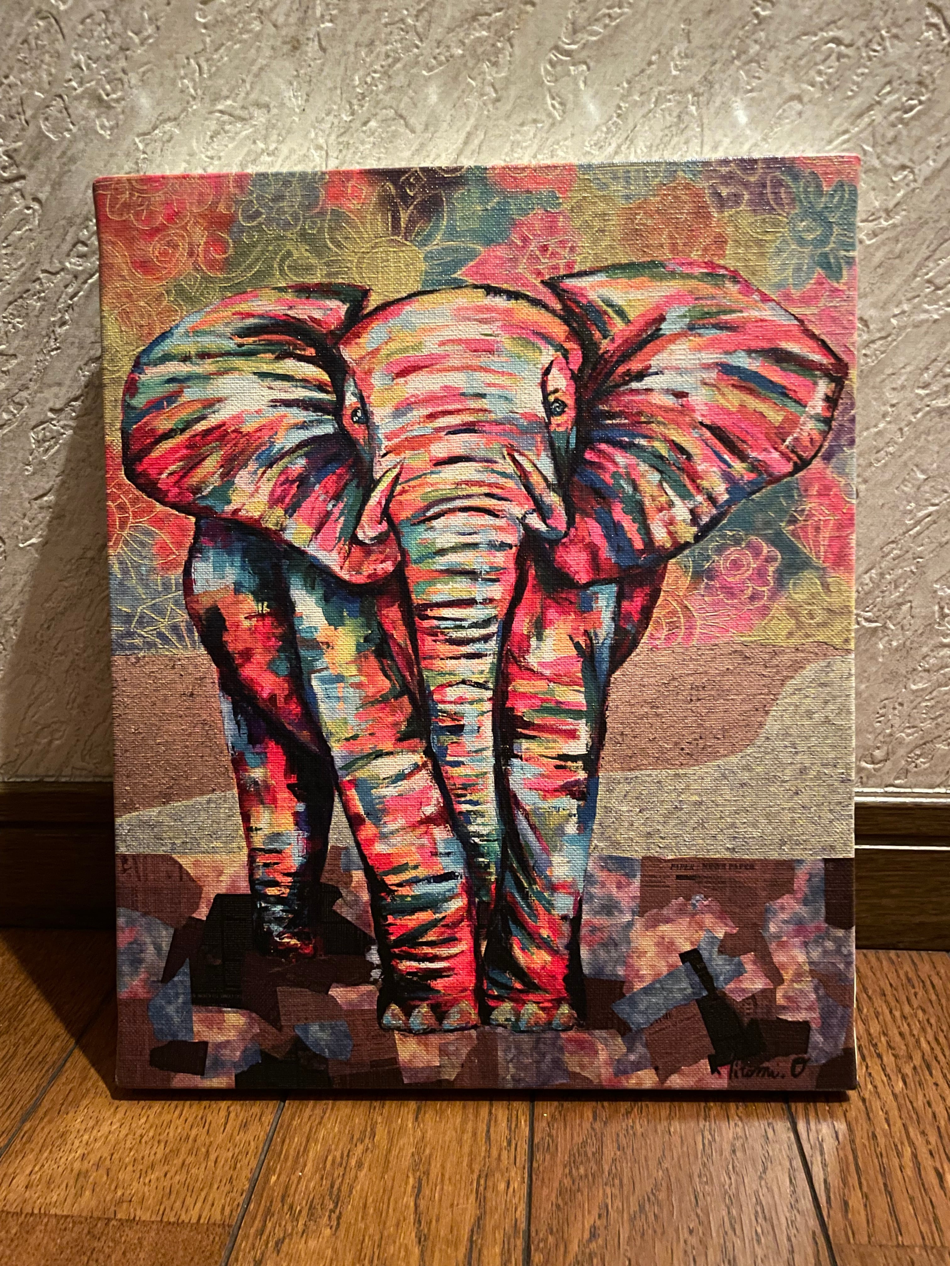 A-4/25】原画 抽象画 風景画 星空 宇宙 絵画 キャンバス 真作