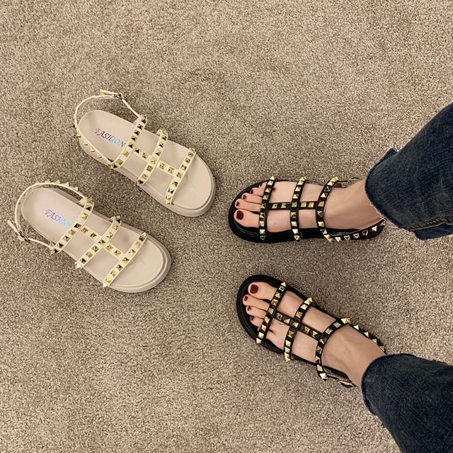 サマースタイルバックルサンダル 靴 シューズ 夏物 部族の婦人靴70441716866