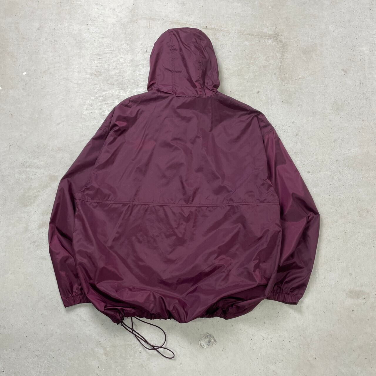 90s 企業刺繍ロゴ　コーデュロイアノラックパーカー　白　M ゆるだぼ　古着 90s 企業刺繍ロゴ コーデュロイアノラックパーカー 白 M ゆるだぼ 古着