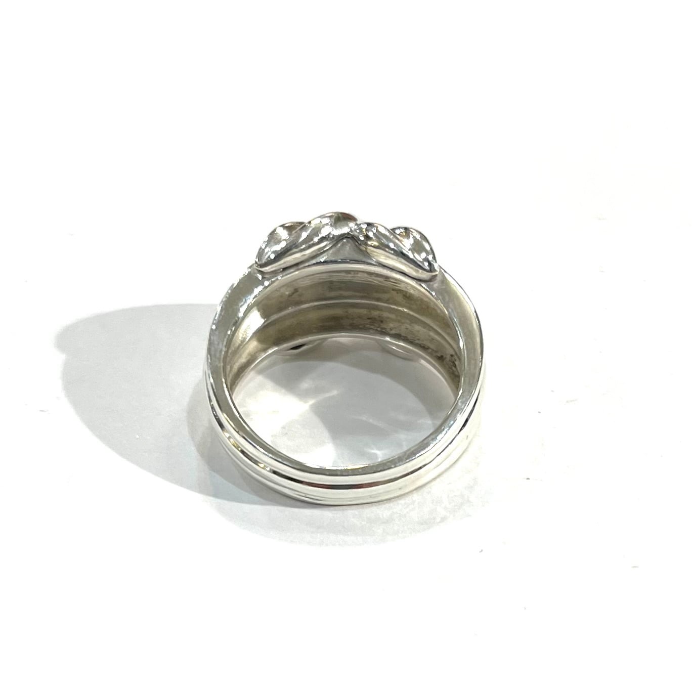 希少【TIFFANY&CO.】【15号】2620 ワイドシグネチャー ワイドリング