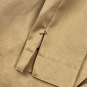 DRESSTERIOR ドレステリア ノーカラー ベルト付き 比翼 コート 36/ベージュ レディース