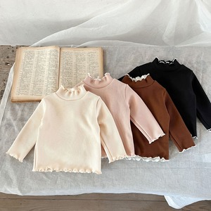 フリル 襟長袖トップス66-100cm