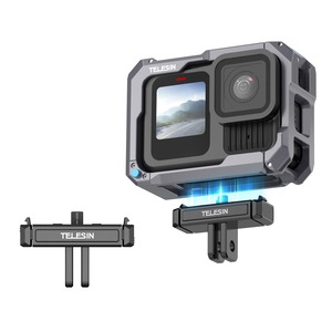 【在庫のみ】TELESIN Gopro 13用 クイックリリースマウント 磁気 gopro 13 に対応 アルミニウム合金製 耐久性 精密貼合 安定防振 GoPro Hero 13 に対応 マウント gopro 用 アクセサリー