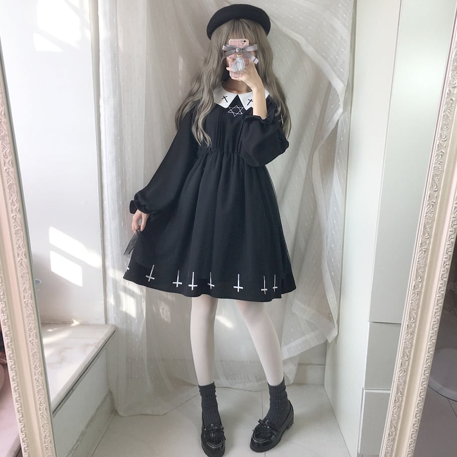ロリータファッション通販 SEASONZ ゴスロリ ワンピース 半袖 ロリータファッション通販 SEASONZ ゴスロリ ワンピース 半袖