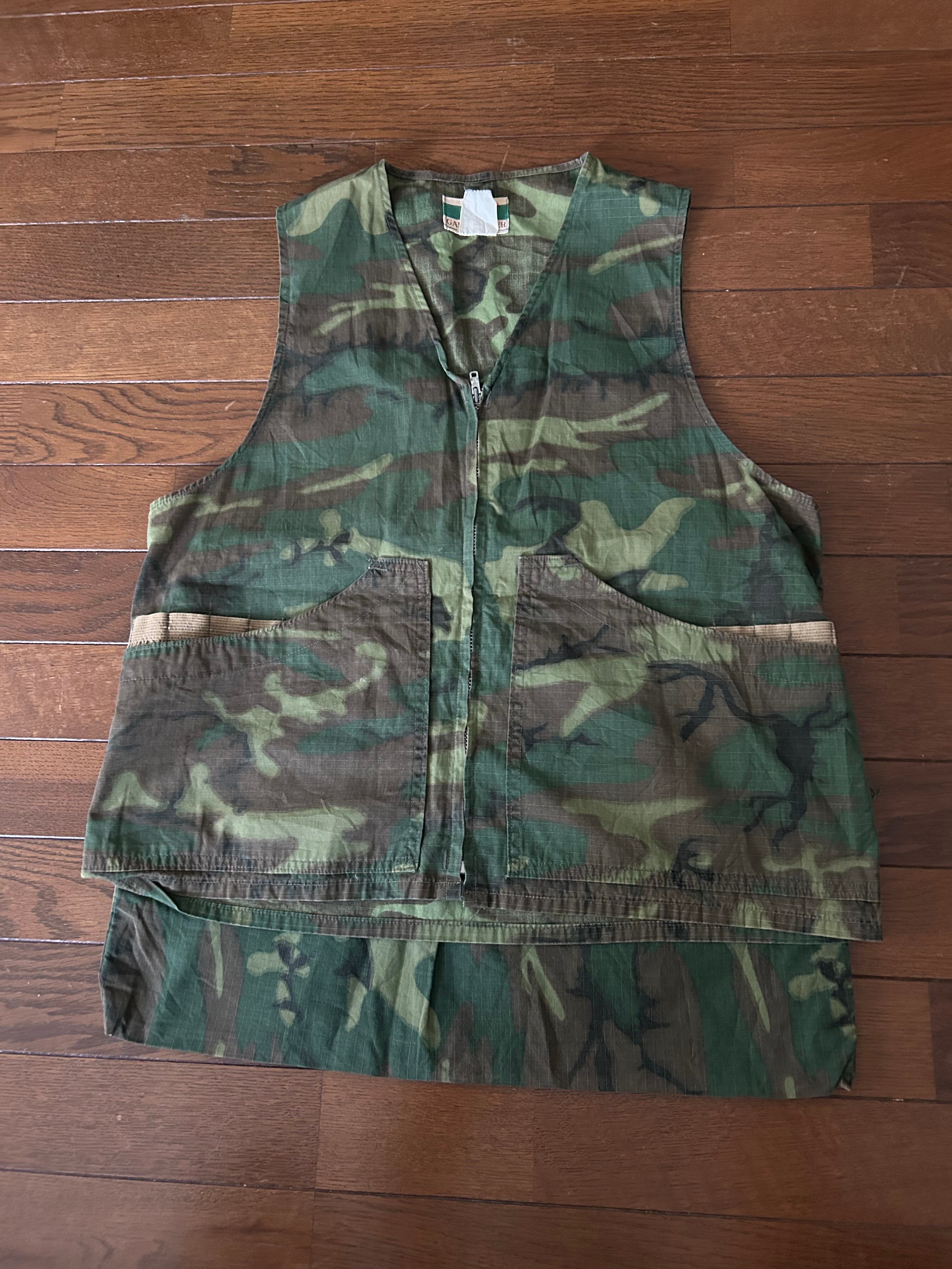 70s Clark field USA製 トライバルカモ柄 ベスト 迷彩 ポケット