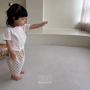 【Bella Bambina】bebeベーシック半袖T アイボリー 70~110cm