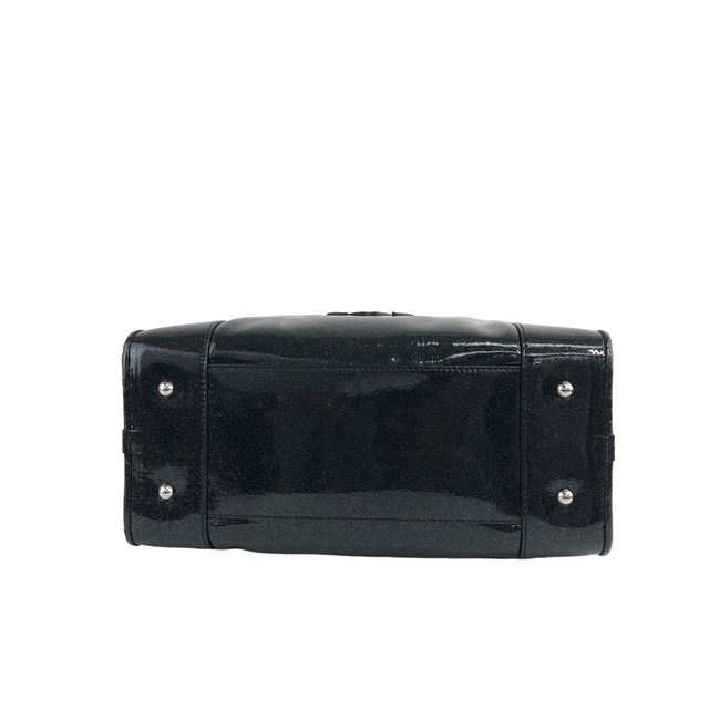 LOEWE ロエベ アマソナ28 ハンドバッグ ブラック アナグラム パテント vintage ヴィンテージ オールド 3w7hki